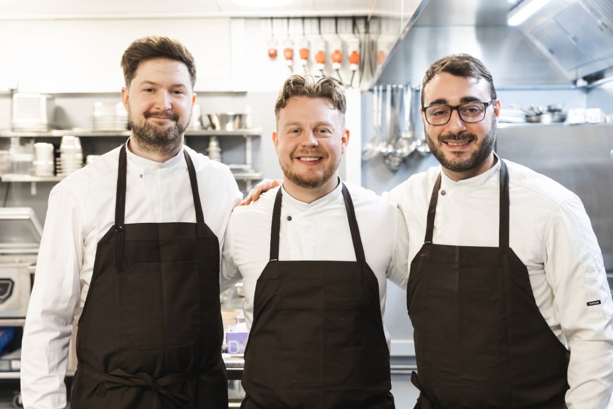 At the table with Chef Hugi Rafn Stefánsson