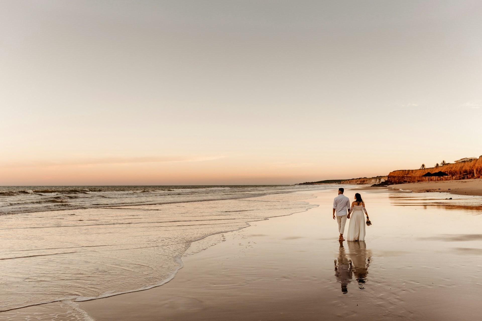 Ocean view wedding ceremony at Black Sand Hotel